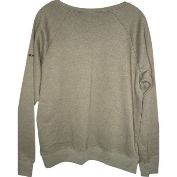Columbia Barlow Basin Floral Graphic Crew - Olive - M - Picture 4 of 9